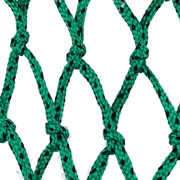Netz-Hängematte handgestrickt grün schwarz